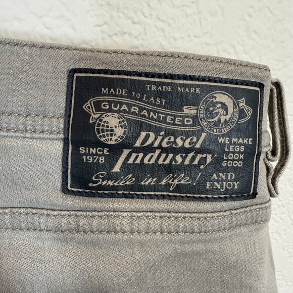 Diesel Industry Distressed Tepphar Gray Slim Jeans 32 - Picture 8 of 12